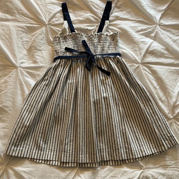 GapKids Navy pinstripe sundress | Girls size 10 - Picture 2 of 2